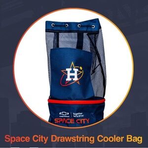 Astros Drawstring Cooler Bag- New